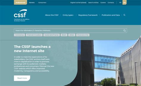 cssf website.